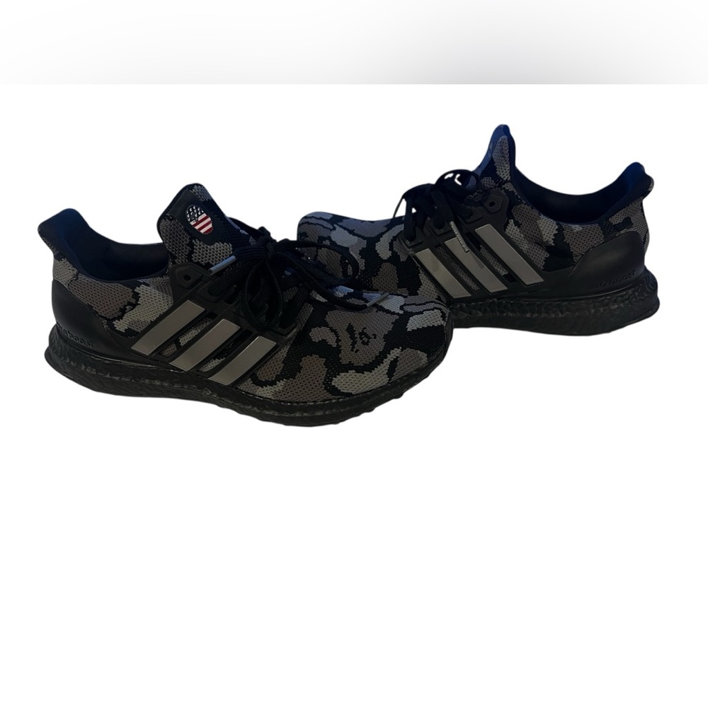 Nike Adidas BAPE Ultra Boost Bathing Ape 4.0 Camo Black Grey men’s size 8 G54784 - Picture 2 of 9